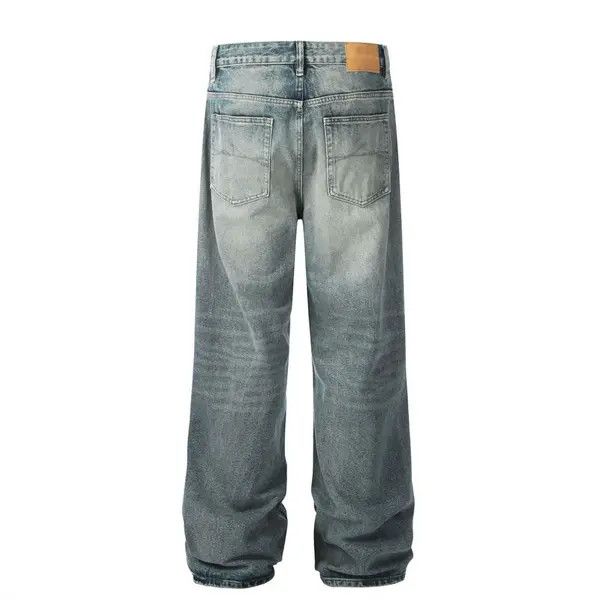 Japanese Brand Sawako x Yuko Loose casual washed distressed knee jeans Size US 32 / EU 48 - 3 Thumbnail