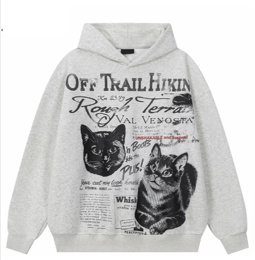 Japanese Brand × Vintage "Cat Vengeance -L" Hoodie Size US L / EU 52-54 / 3 - 1 Thumbnail