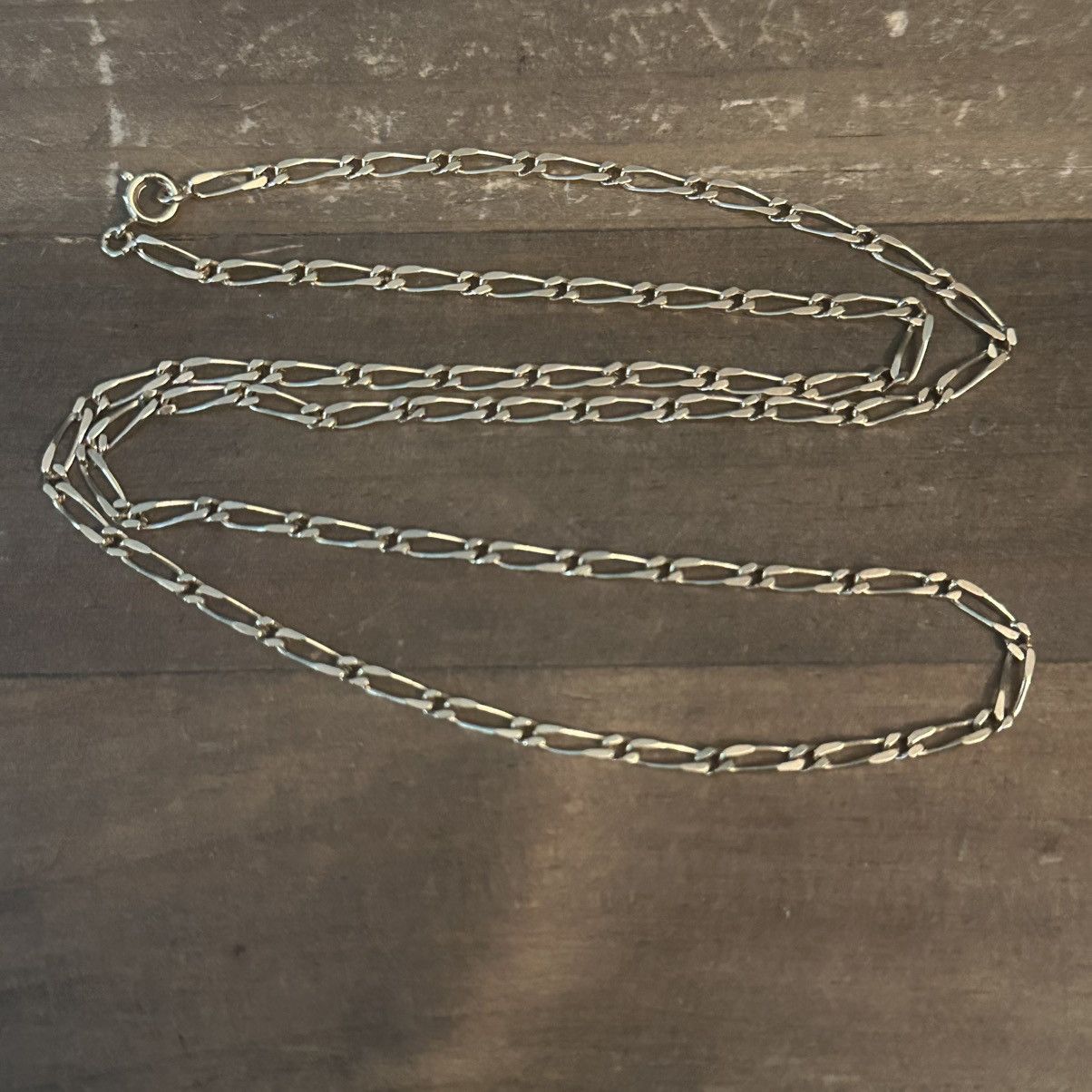 Vintage Vintage gold tone figaro chain necklace Size ONE SIZE - 2 Thumbnail