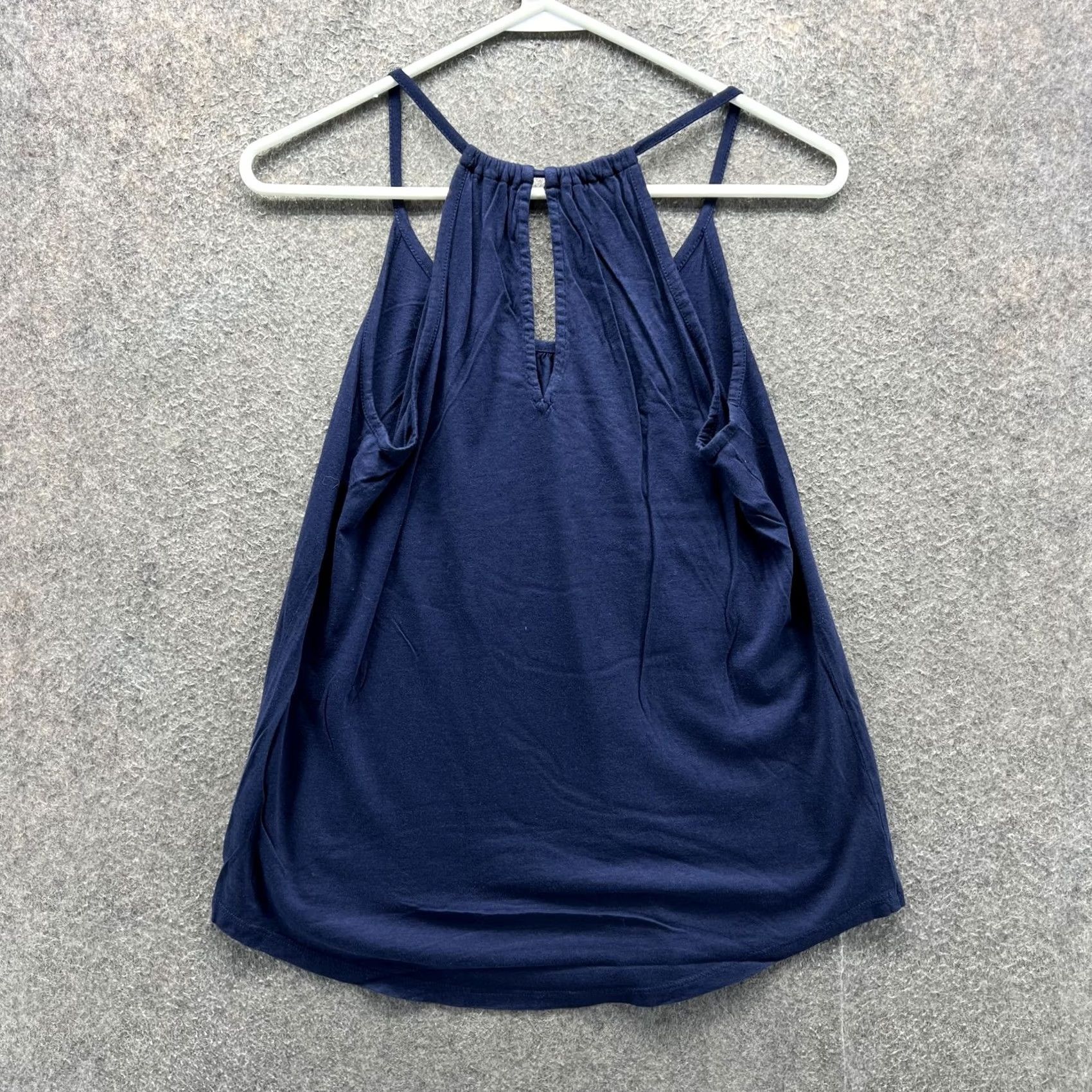 Lilly Pulitzer Lilly Pulitzer Tank Top Womens Small Navy Blue Pima Cotton Halter Cami Strappy Size S / US 4 / IT 40 - 7 Thumbnail
