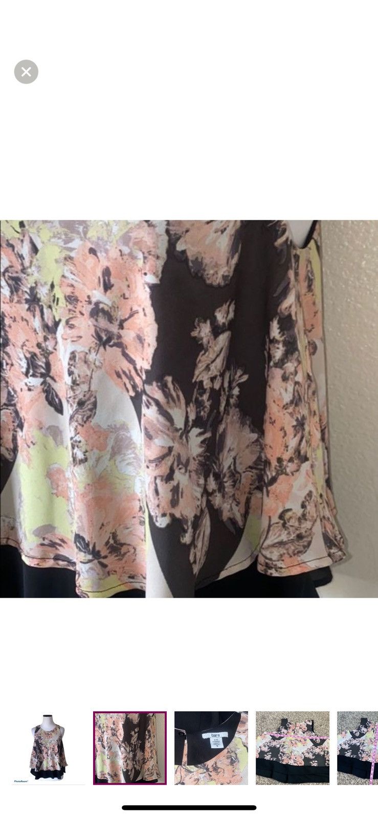 Bar III Bar III small floral sleeveless blouse Size S / US 4 / IT 40 - 5 Thumbnail