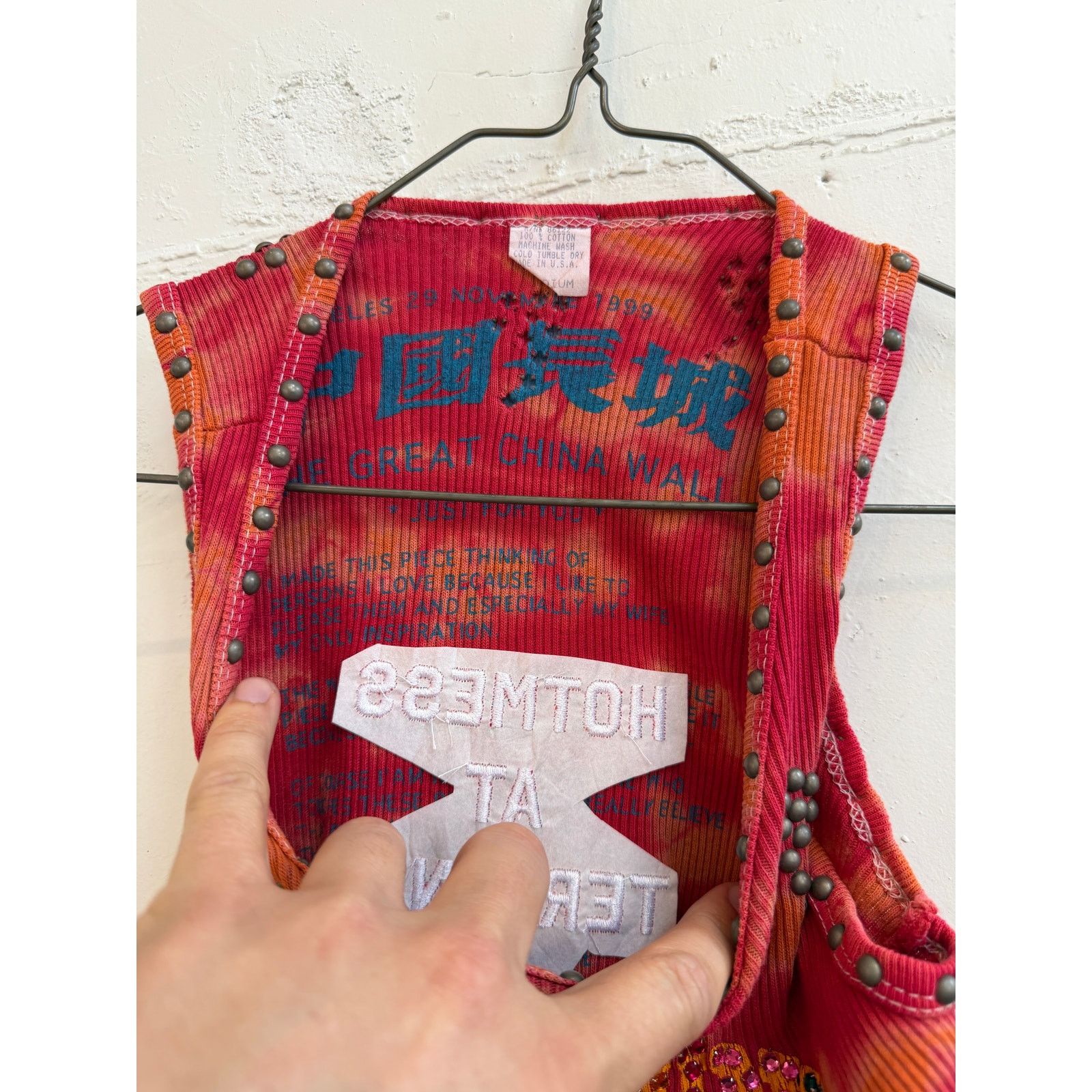 The Great China Wall Great China Wall x Hot Mess Tie Dye Studded Tank Top Size M / US 6-8 / IT 42-44 - 4 Thumbnail