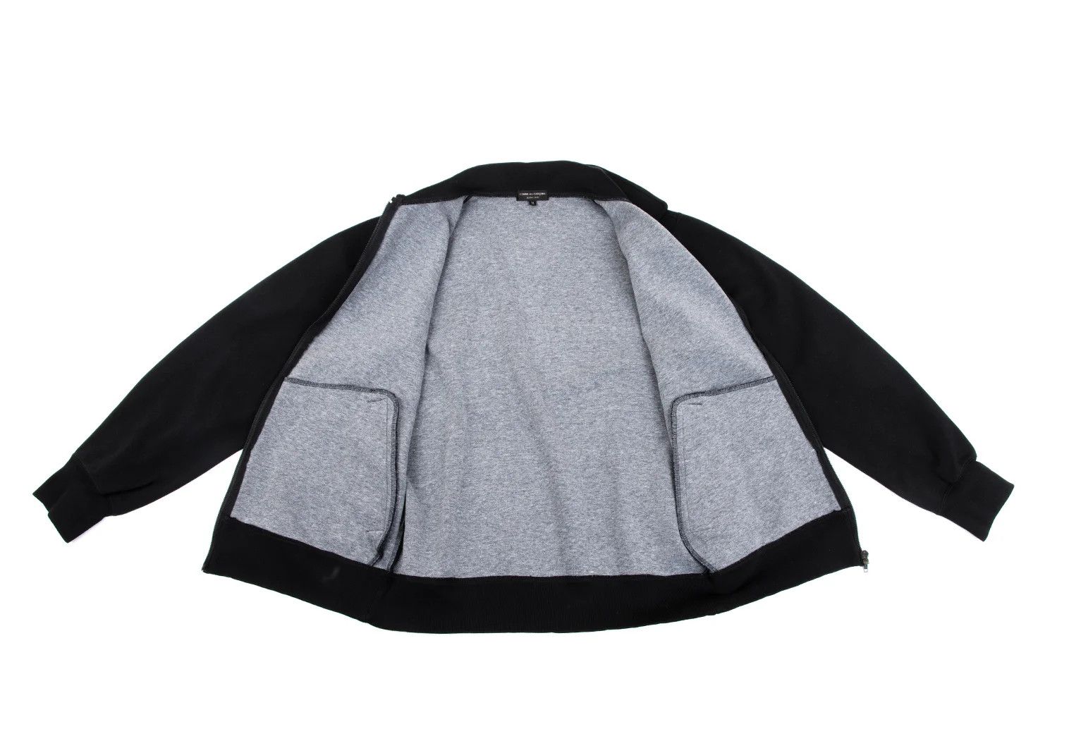 Comme des Garcons Homme Plus Black Zip-Up Jersey Blouson in Size M Size US M / EU 48-50 / 2 - 12 Thumbnail