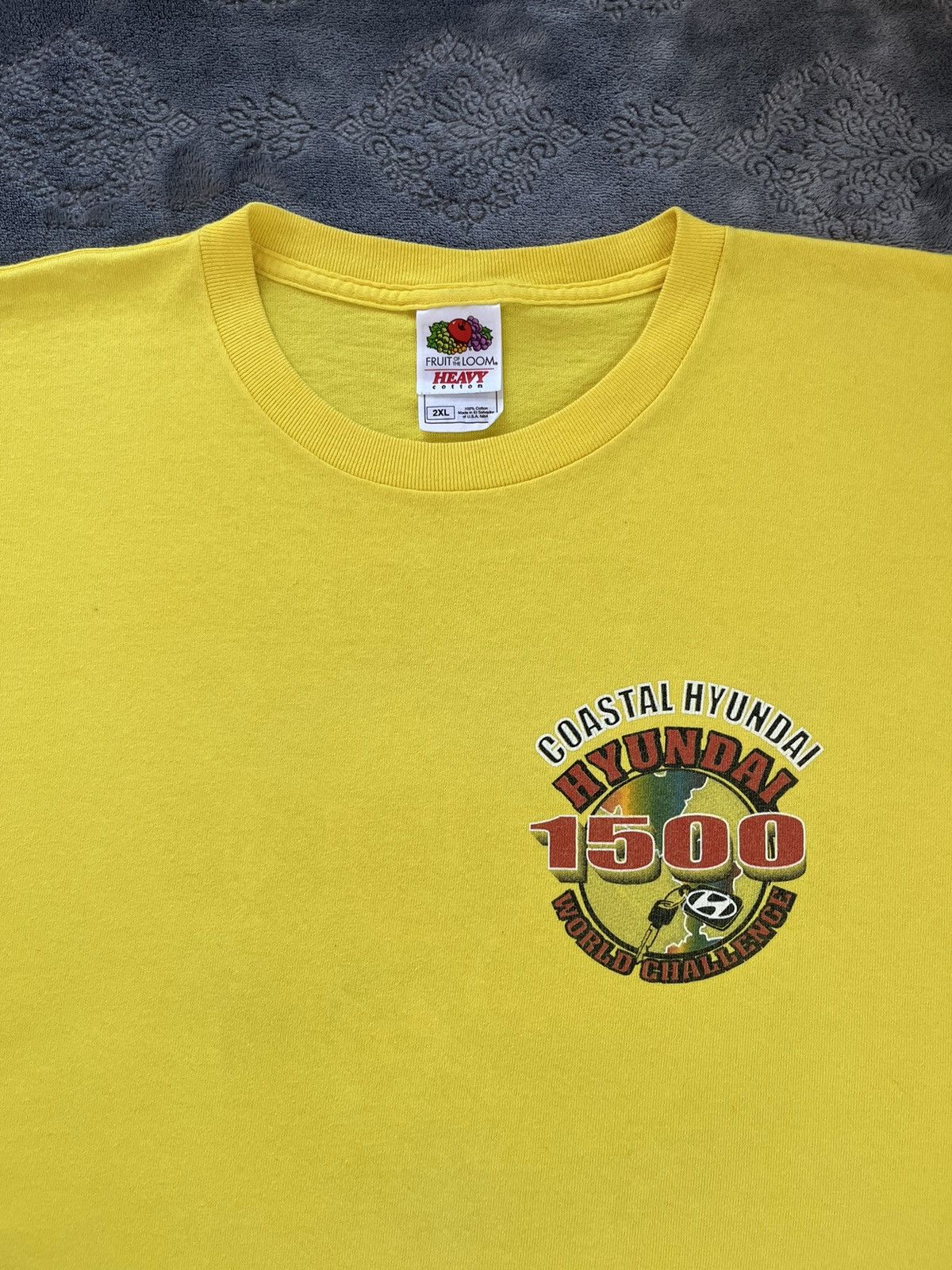 Vintage Vintage 90’s Hyundai 1500 World Challenge T-Shirt Size US XXL / EU 58 / 5 - 4 Thumbnail