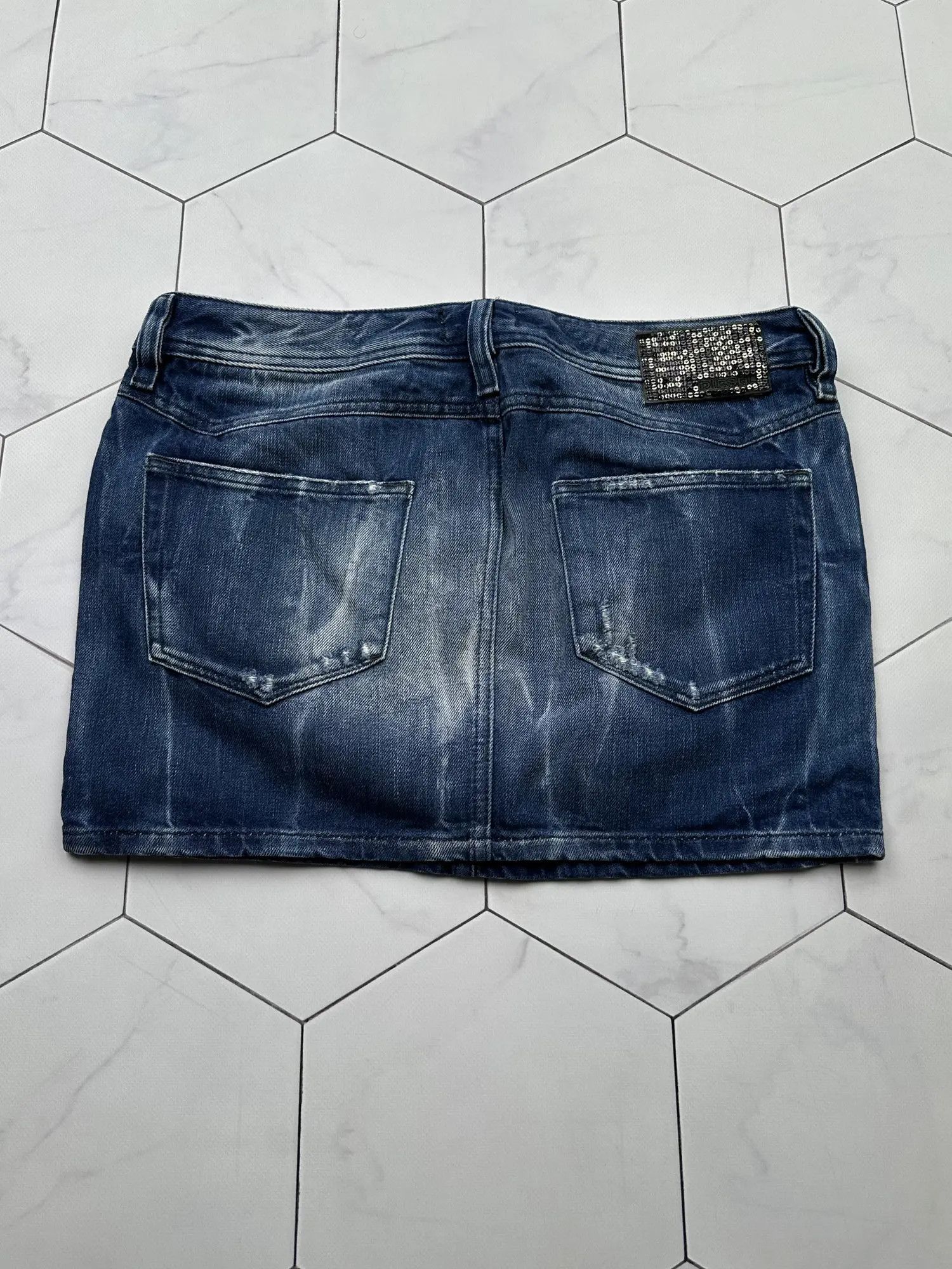 Diesel Diesel Vintage Faded Mini Skirt (B82) Size 29" - 6 Thumbnail