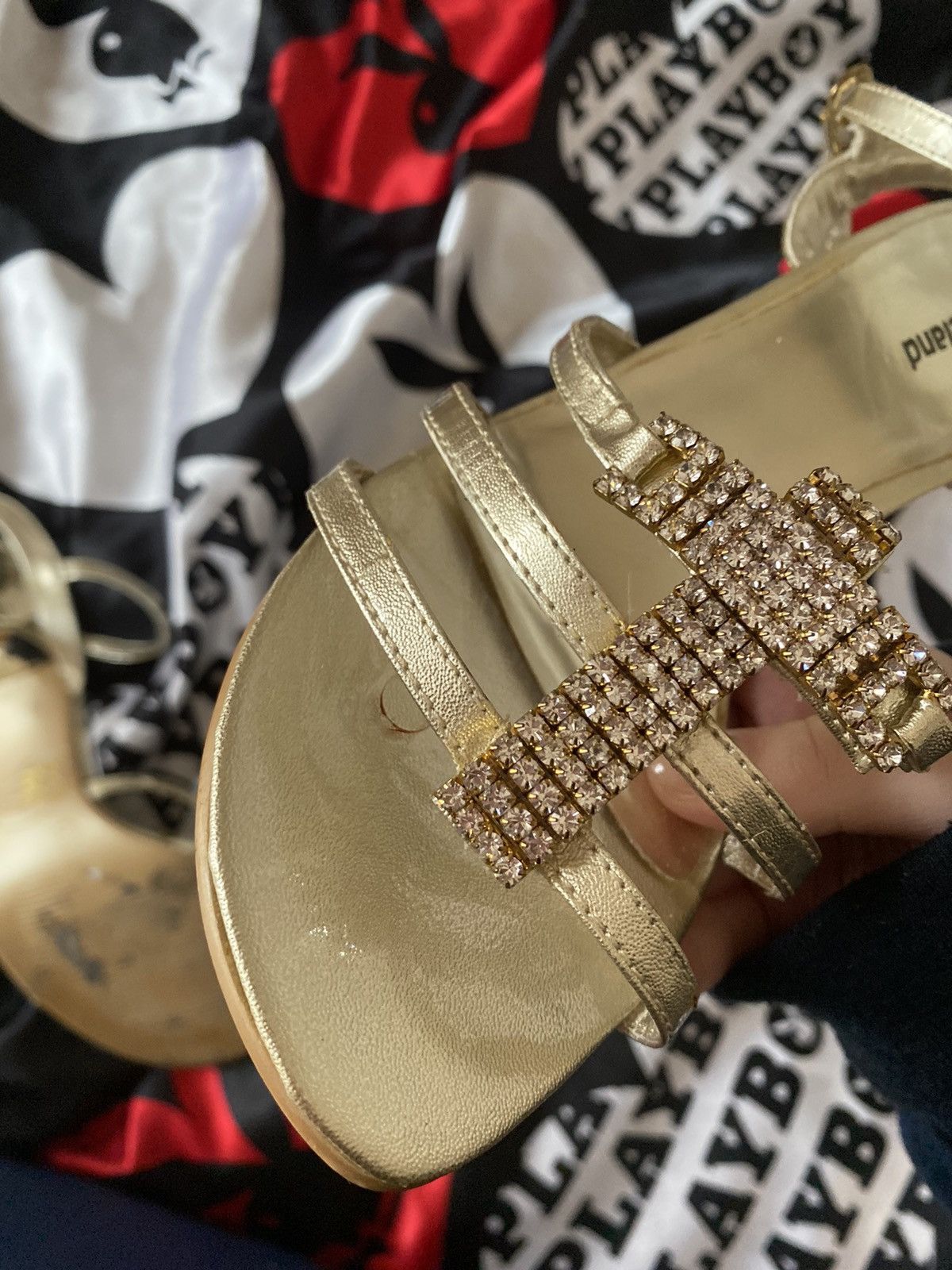 Vintage Vintage gold kitten heels with crosses Size US 6.5 / IT 36.5 - 8 Thumbnail