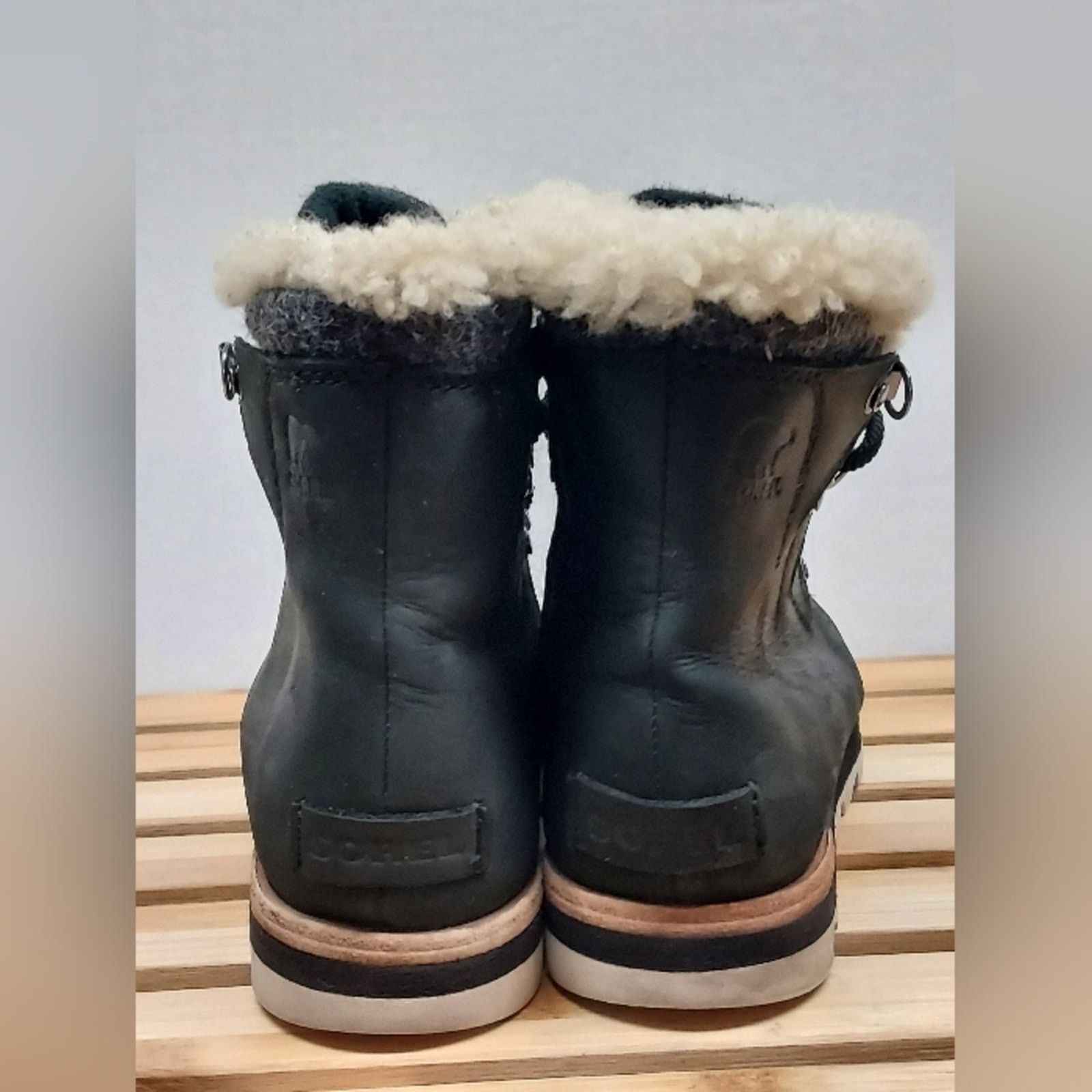 SOREL SOREL Womens Black Dark Stone Sneakchic Alpine Boots Size 8 Size US 8 / IT 38 - 8 Thumbnail