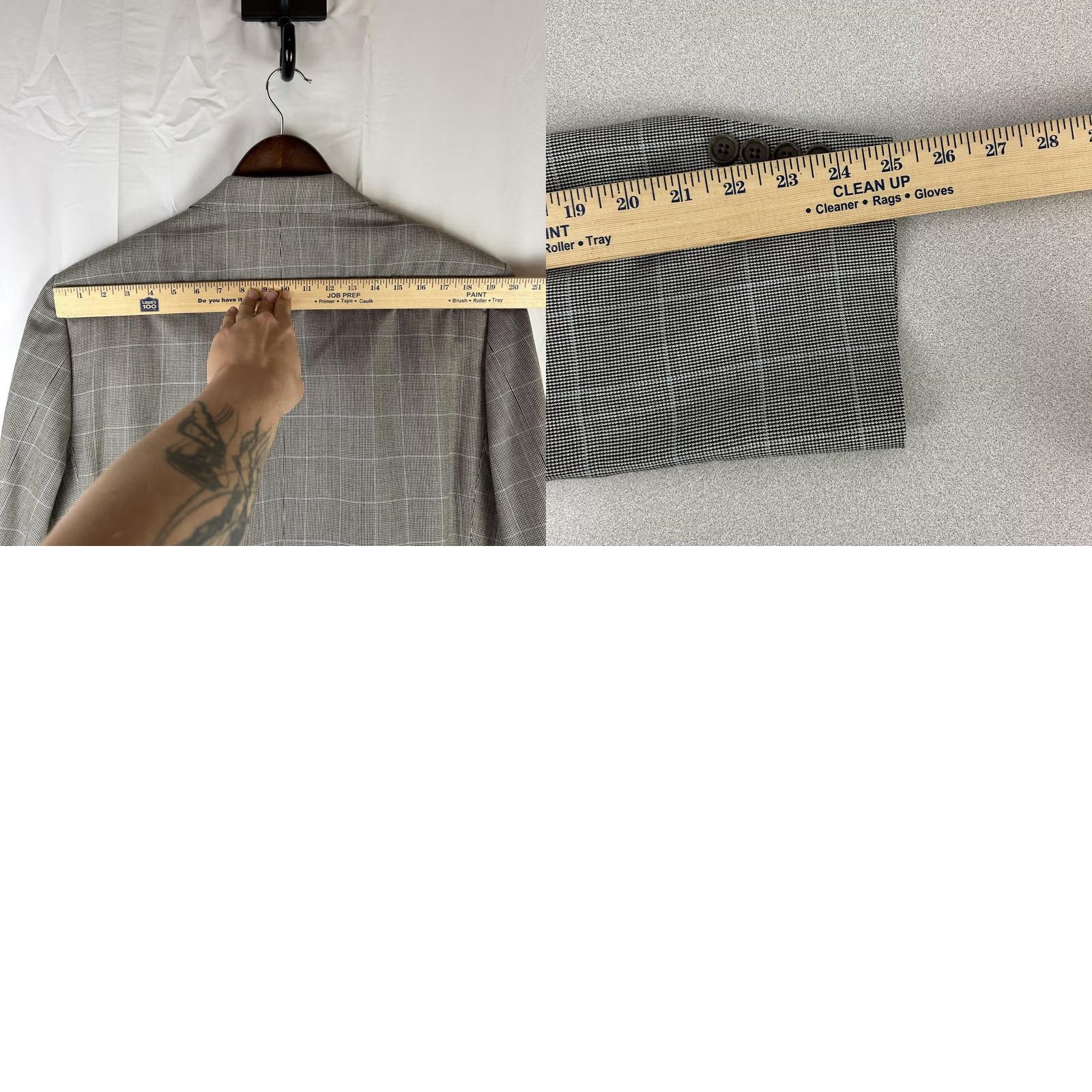 Brooks Brothers Brooks Brothers Sport Coat 346 Mens 46R Gray Plaid Silk Wool Tweed Two-Button Notch Lapel肩 Size US S / EU 44-46 / 1 - 9 Thumbnail