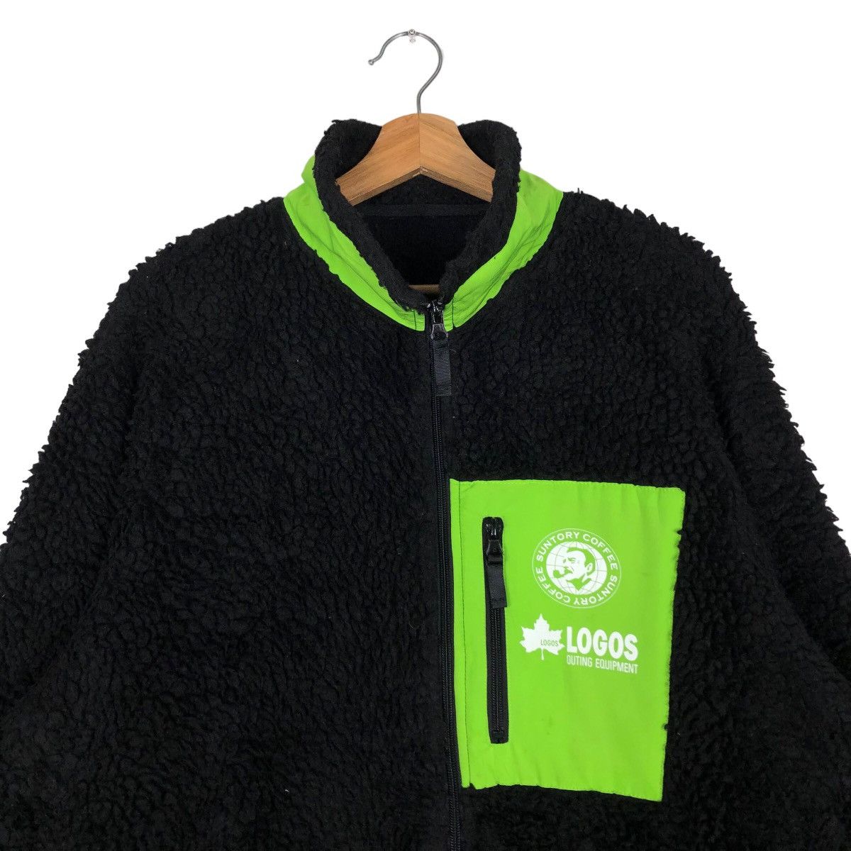 Japanese Brand 🔥Vtg Fleece Dip Pile Sherpa Jacket Suntory Coffee Boss Size US M / EU 48-50 / 2 - 3 Thumbnail