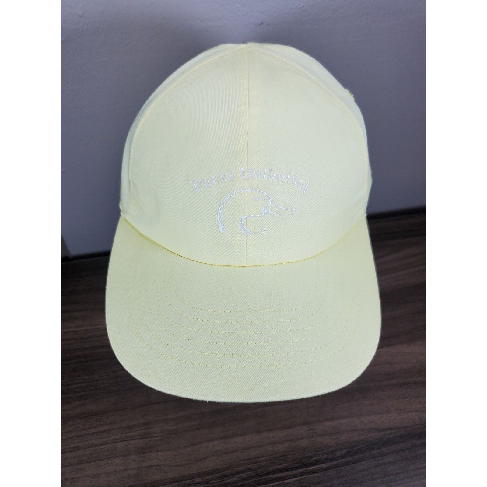 Vintage Ducks Unlimited Light Yellow Hat Hunting Cap Mallard Duck Size ONE SIZE - 4 Thumbnail