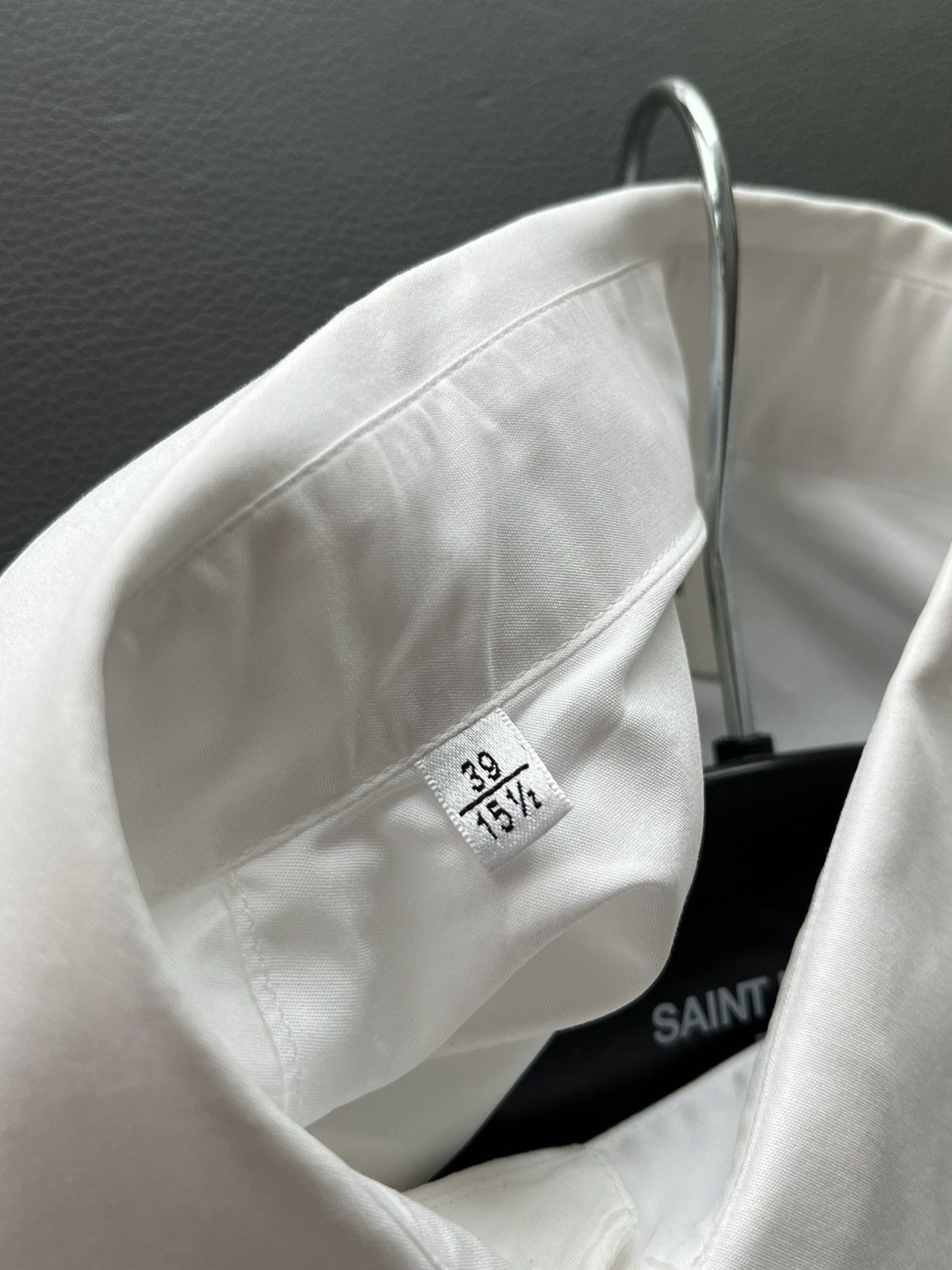 Hedi Slimane × Saint Laurent Paris × Yves Saint Laurent Super Rare Brand New Yves Hedi Skinny Collar Dressy Shirt Size US M / EU 48-50 / 2 - 10 Thumbnail