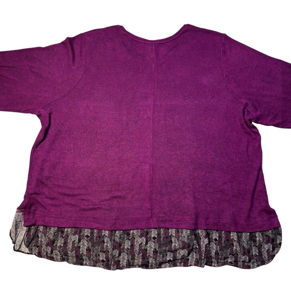 Other New Catherine's Impossibly Soft Duet Purple Tunic Size 4X Size 4XL / US 24-26 - 3 Thumbnail