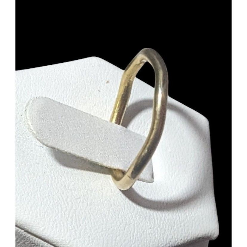 Other Gold Tone Abstract Wiggle Band Ring Size 7 1/4 Size ONE SIZE - 2 Thumbnail