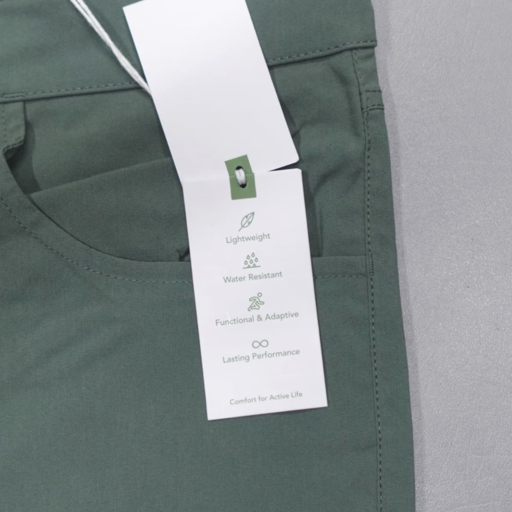 Olive Tasc Motion Pants Tailored Fit Lightweight DWR Olive Men's 34x34 Cargo? Size US 34 / EU 50 - 2 Thumbnail