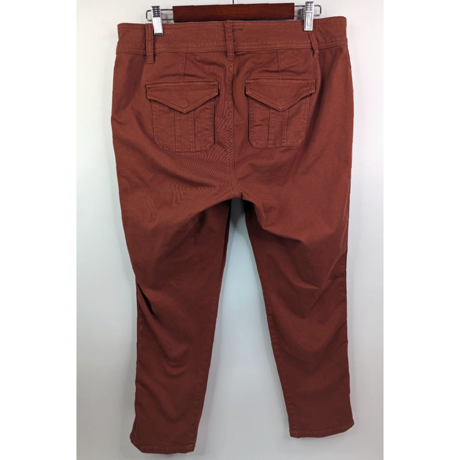 Torrid Torrid Pants Womens Size 12 Straight Cuffed Rust Maroon Trousers Blue? Size 34" / US 12 / IT 48 - 5 Thumbnail