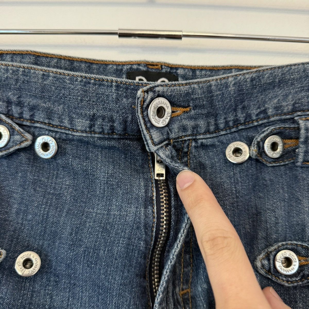 Dolce & Gabbana Vtg Dolce & Gabbana SS2004 Bondage Rave Baggy Jeans Archival Size US 36 / EU 52 - 9 Thumbnail