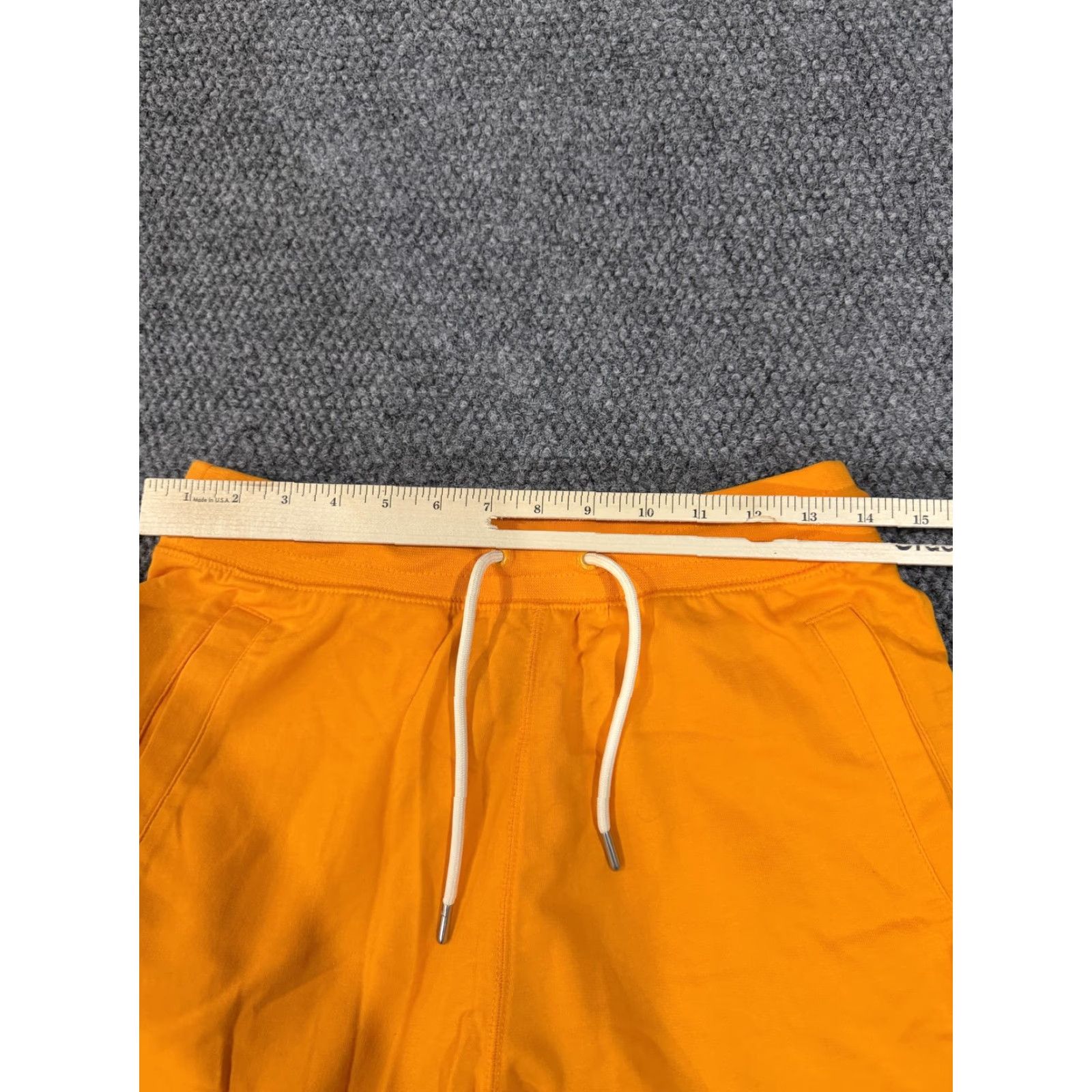 Nike Nike Shorts Mens Small Orange Sweat Elastic Waist Drawstring Logo Pockets Lightweight Breathable 100% Cotton Size US 29 - 3 Thumbnail