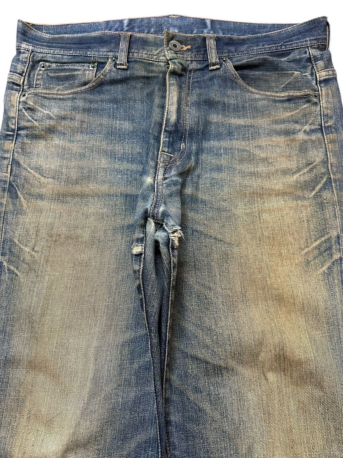 ABAHOUSE Vintage Japanese Abahouse Mud Wash Style Jeans Size US 33 - 3 Thumbnail