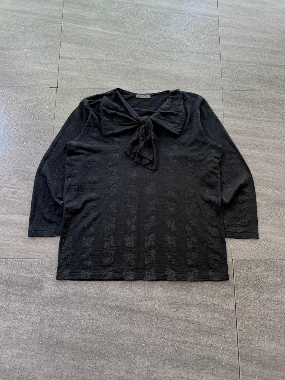 Yohji Yamamoto FREE TAX! Yohji Yamamoto's Y's Bow Tie Tops Size US S / EU 44-46 / 1 - 2 Thumbnail