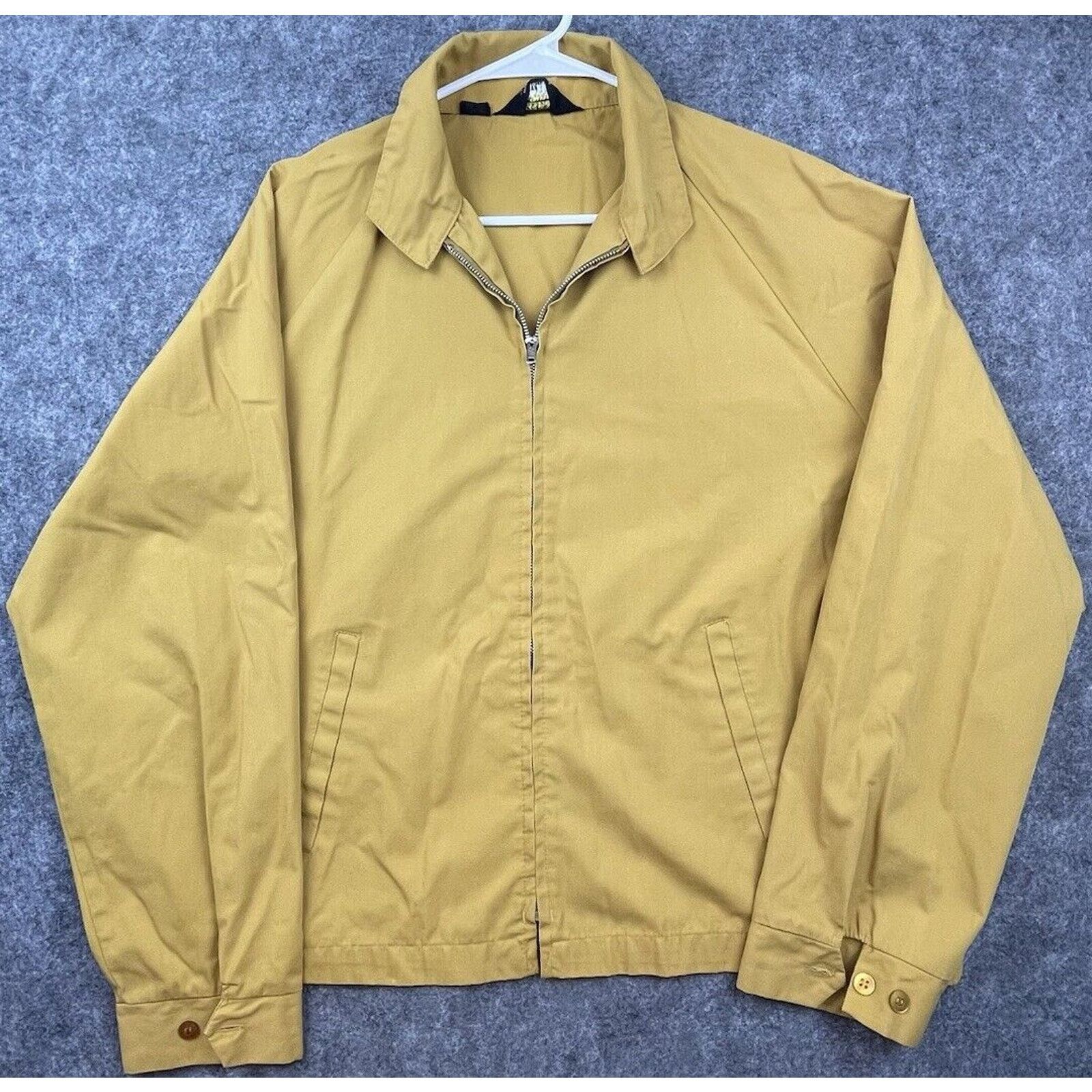 Vintage Towncraft JC Penny Jacket XL Yellow Attendant 70s