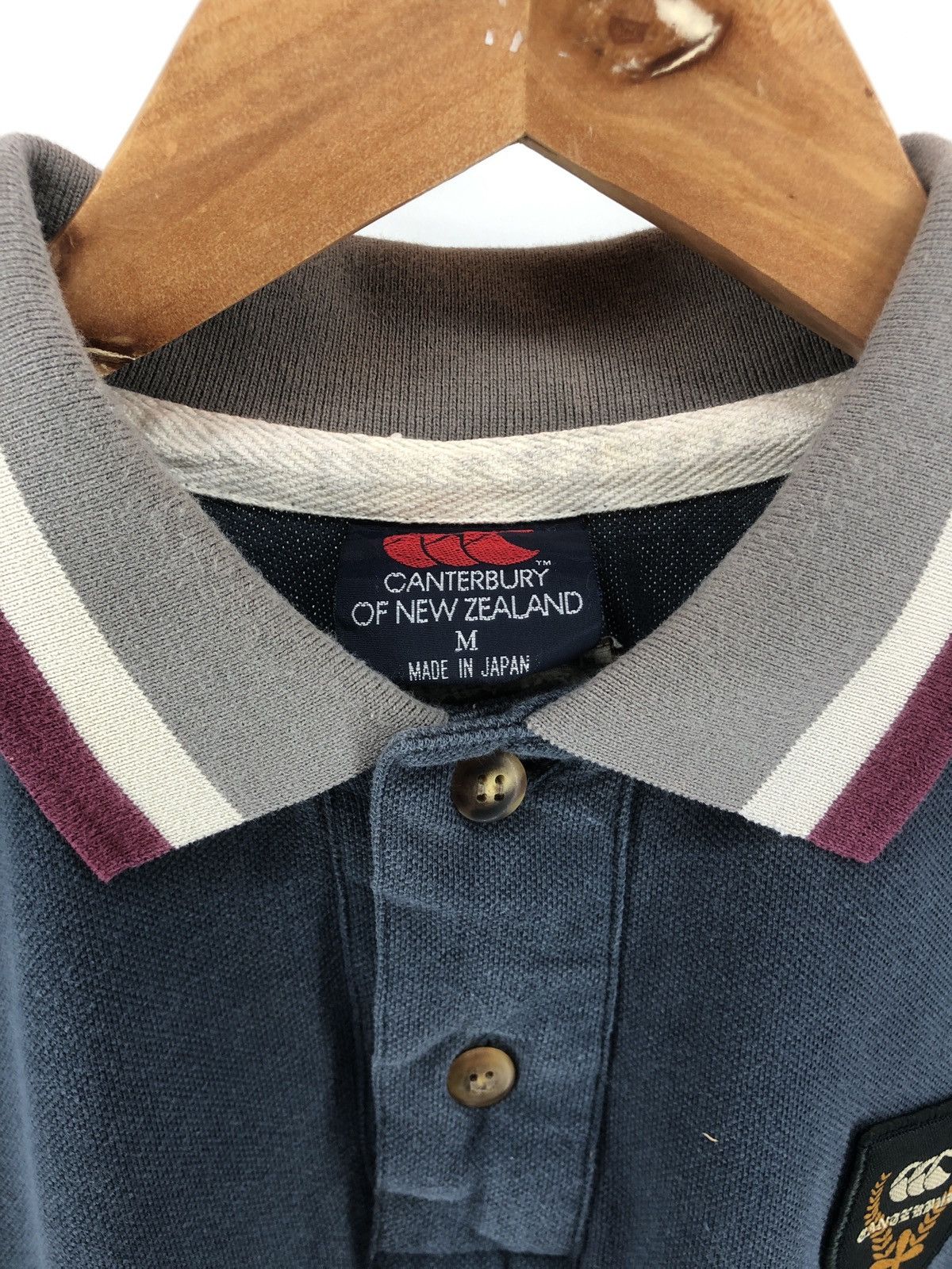 Canterbury of New Zealand × Vintage Vintage Canterbury Polo Button Neck Shirt Size US M / EU 48-50 / 2 - 2 Thumbnail