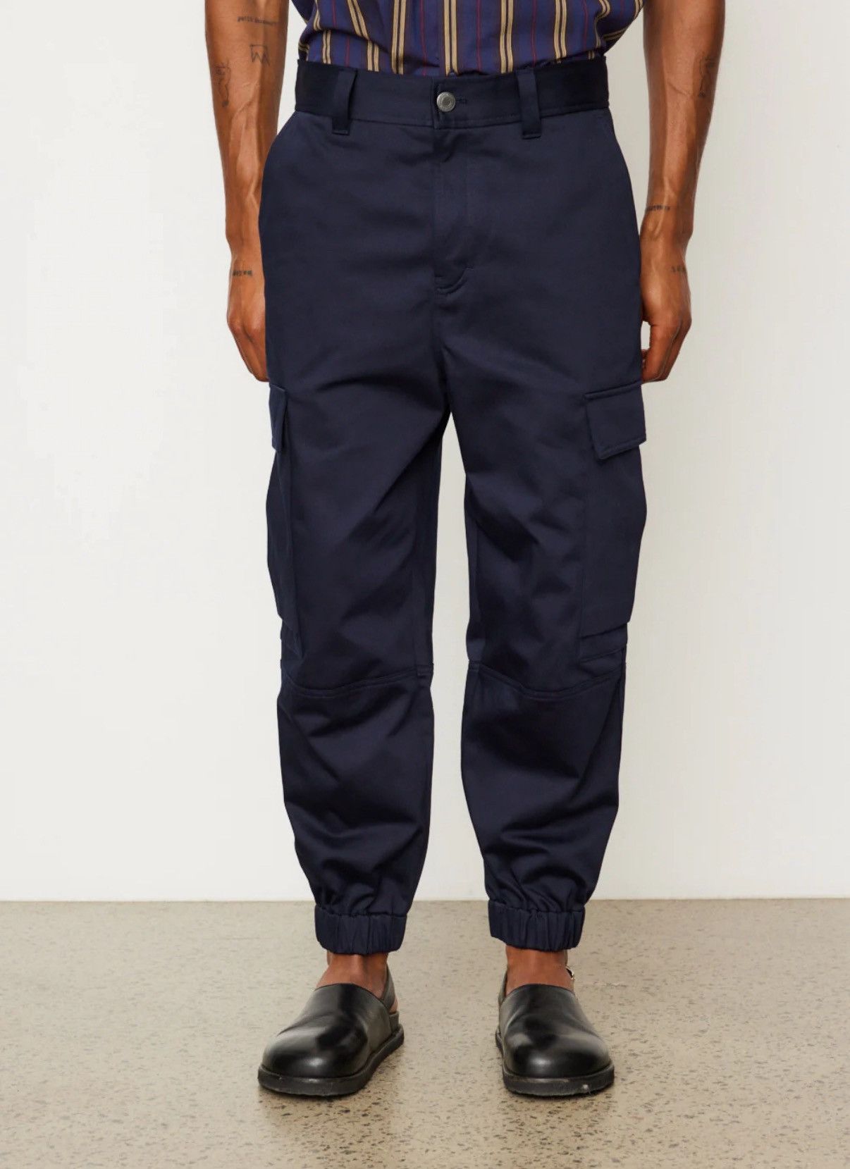 AMI AMI Paris Cargo Pants – Navy Blue – Size XL Size US 34 / EU 50 - 2 Thumbnail