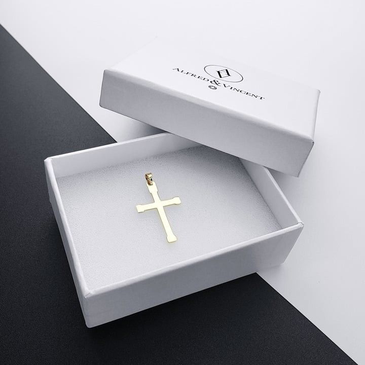 Other Heraldic Cross Potent 2-Tone 14k Yellow & White Gold Pendant Size ONE SIZE - 2 Thumbnail