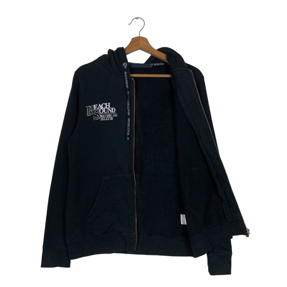 Japanese Brand BEACH SOUND Save The Blue Zipper Hoodies #3642-C166 Size M / US 6-8 / IT 42-44 - 12 Thumbnail