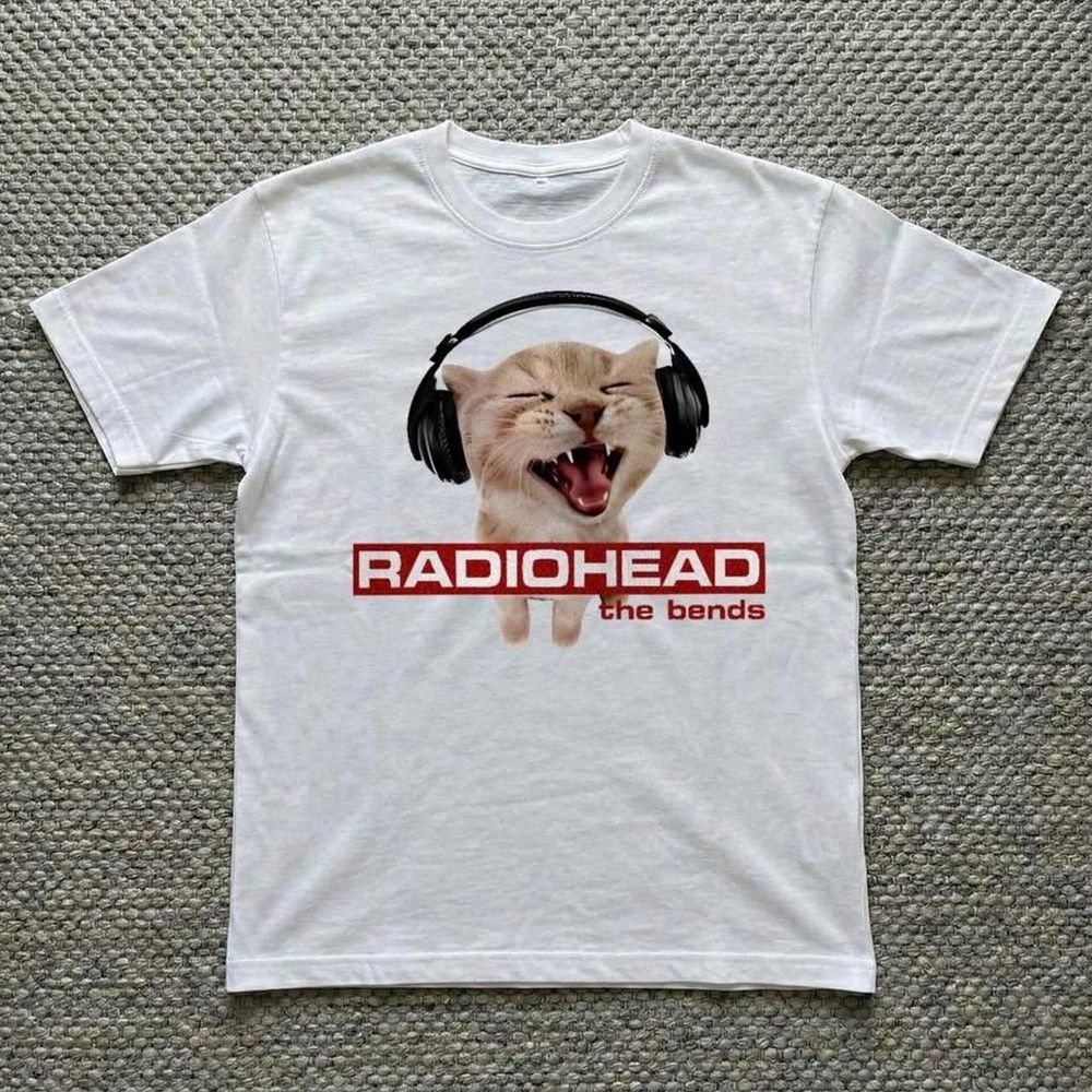 Other Radiohead The Bends Cat Graphic Tee Vintage Size US M / EU 48-50 / 2 - 1 Preview