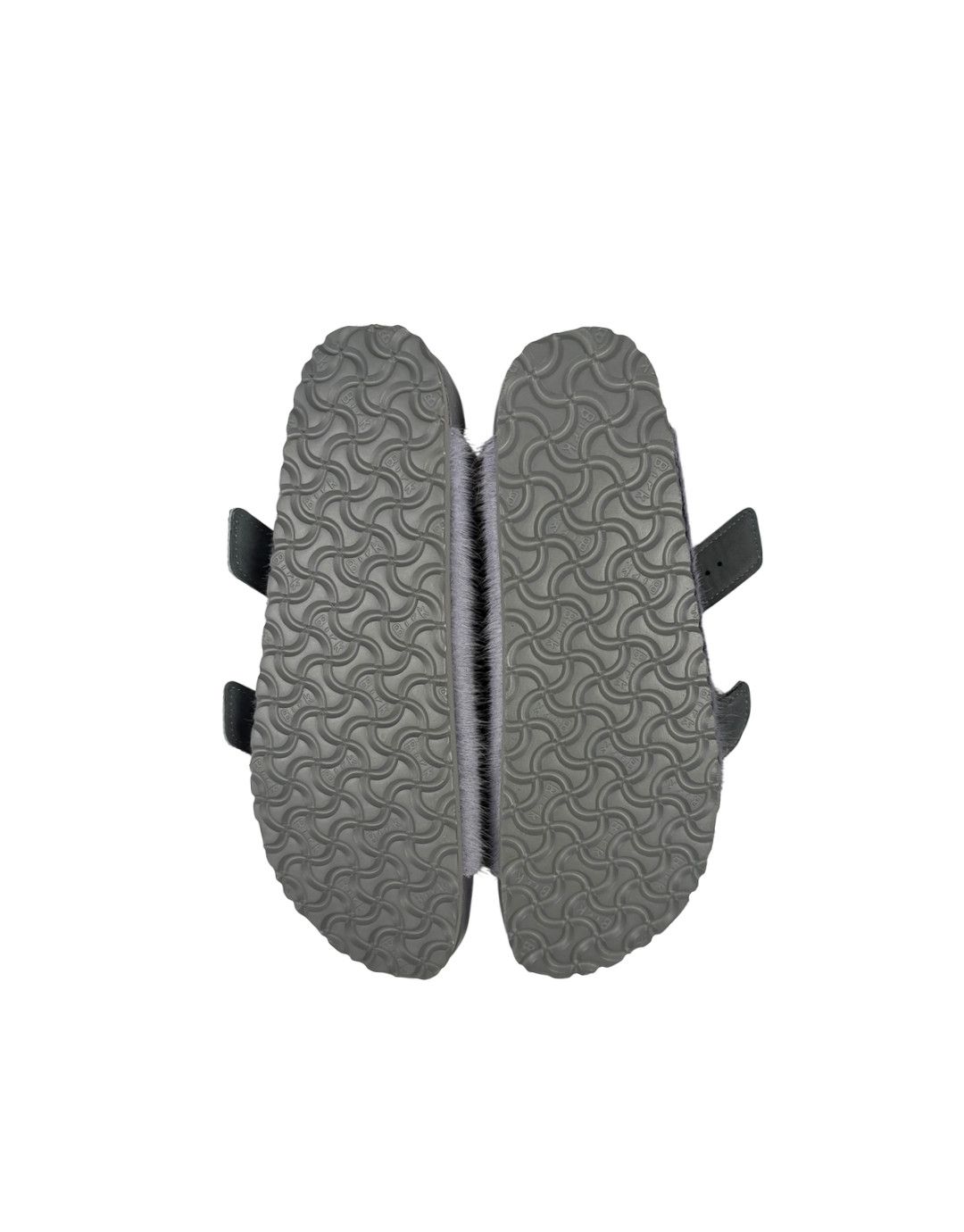 Birkenstock × Rick Owens Rick Owens X Birkenstock Fur Sandals Grey Size US 11 / EU 44 - 2 Thumbnail