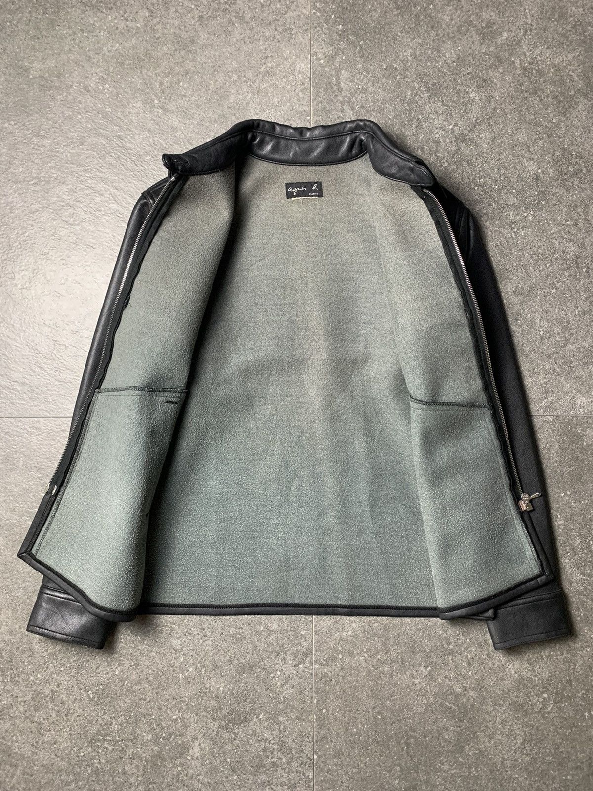 1990s Agnes B Synthetic Leather Jacket