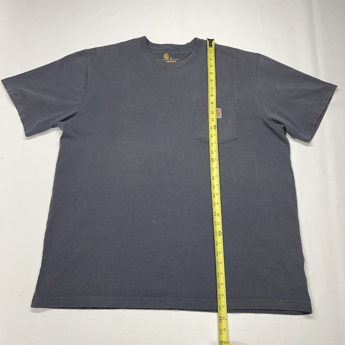 Carhartt Carhartt Tee Shirt Grey Original Fit Chest Pocket Logo Size US XL / EU 56 / 4 - 13 Thumbnail