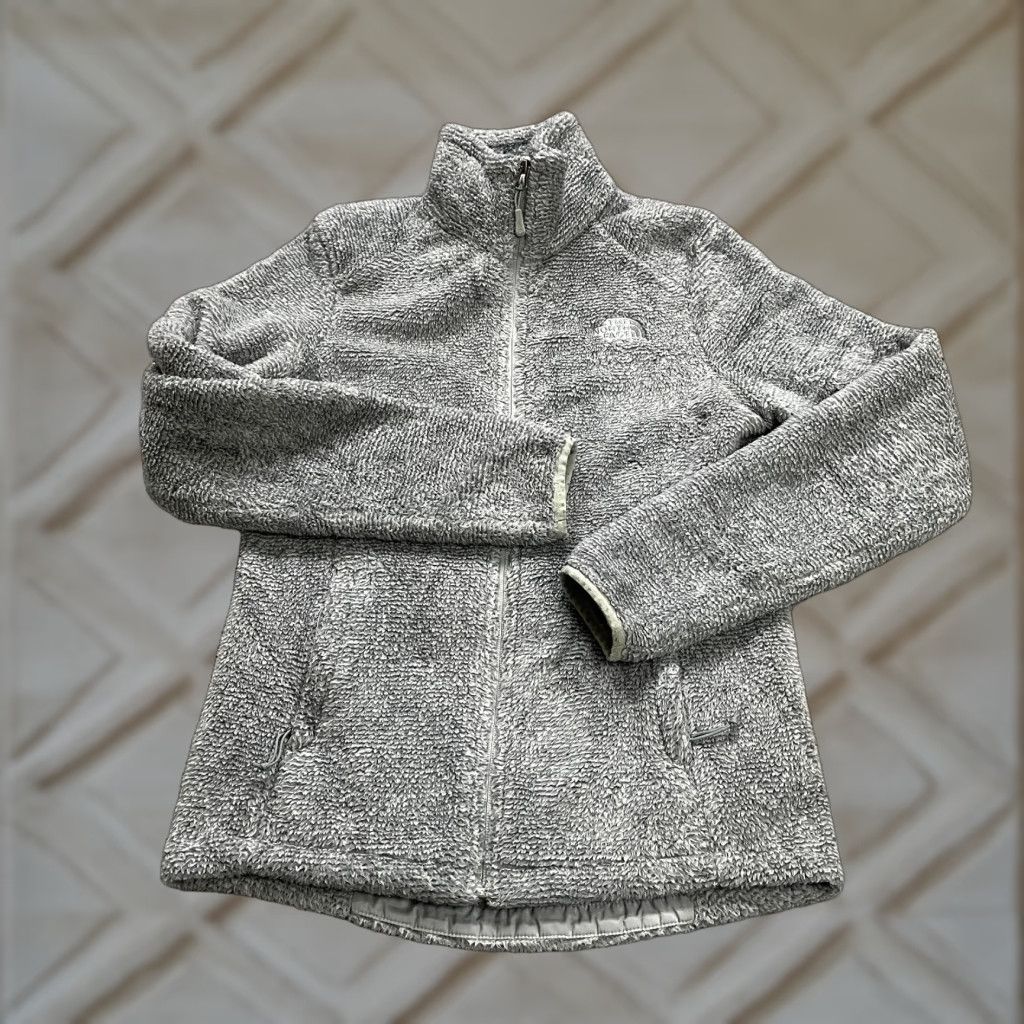 The North Face The North Face Jacket Womens Small Gray Fleece Full Zip Mock Neck Pocket Outdoor Size S / US 4 / IT 40 - 1 Thumbnail