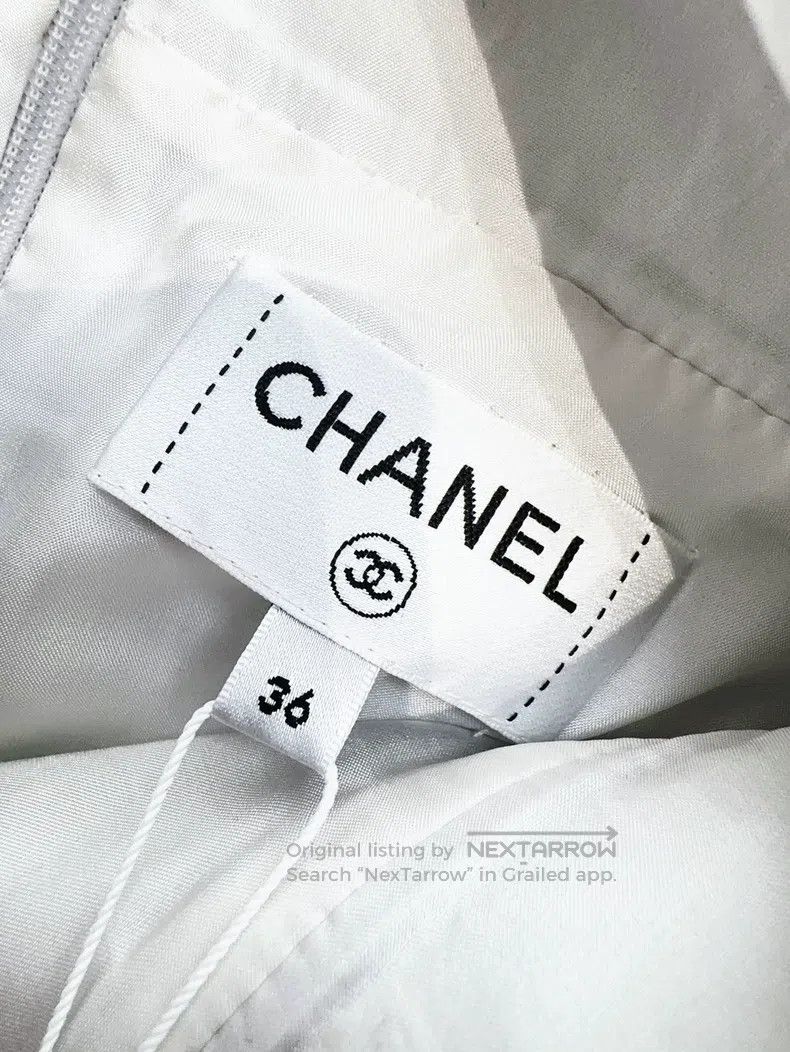 Chanel Chanel 17K ground control centre silver shiny skirt Size 24" / US 00 / IT 34 - 5 Thumbnail