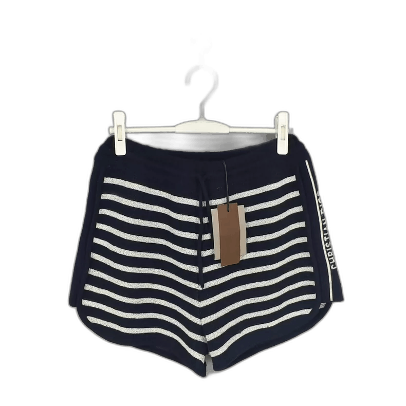 Dior Dior Blue White Striped Knit Shorts Size US 40 / EU 56 - 1 Thumbnail