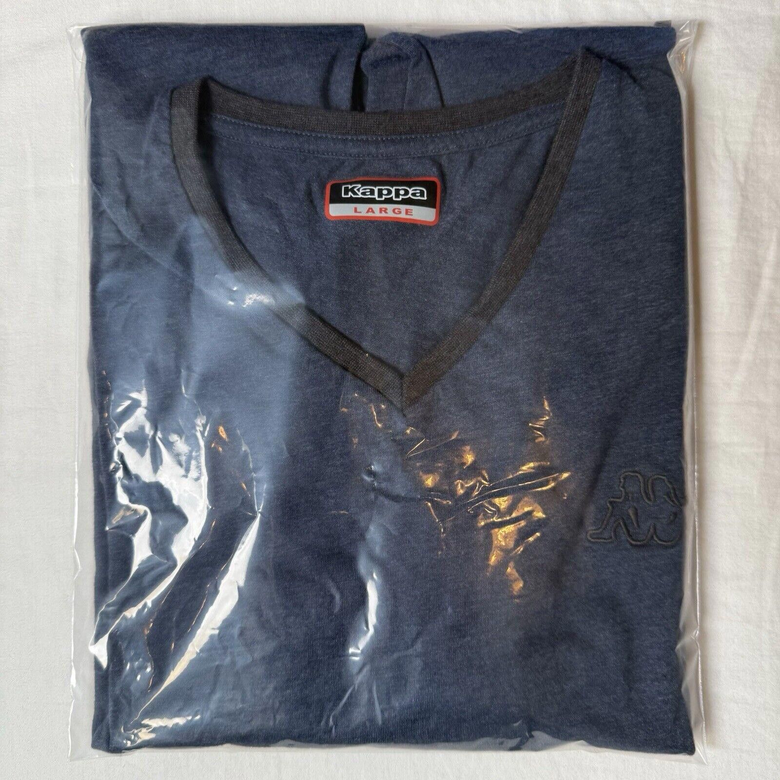 Kappa Kappa Logo V-Neck T-Shirt Soccer Men’s L Size US L / EU 52-54 / 3 - 2 Thumbnail
