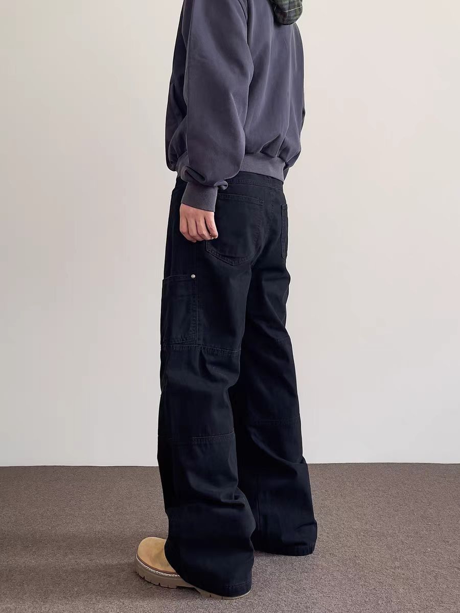 Japanese Brand × Vintage Street Vintage Workwear Straight Leg Casual Pants Size US 34 / EU 50 - 2 Thumbnail