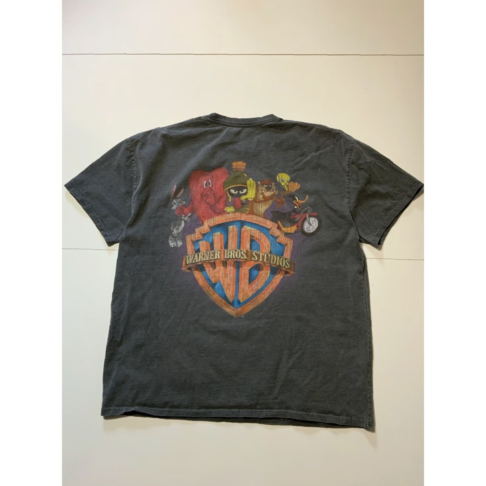 Vintage VINTAGE Warner Bros Looney Tunes X American Thrift Marvin Martian Heavyweight T-Shirt XL Gray Mens S/S Crewneck Size US XL / EU 56 / 4 - 2 Thumbnail