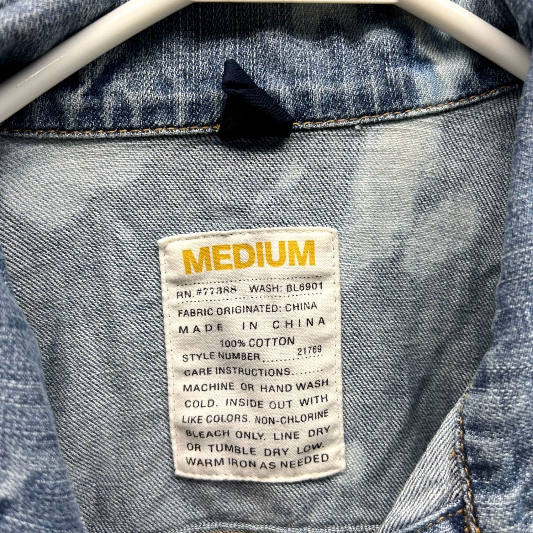 J.Crew VINTAGE J.CREW Denim Jacket Women Medium Blue Distressed Casual Jean Indigo Jacket Women M Blue Vintage motorcycle style Men's? Ladies? Size 32" / US 10 / IT 46 - 7 Thumbnail