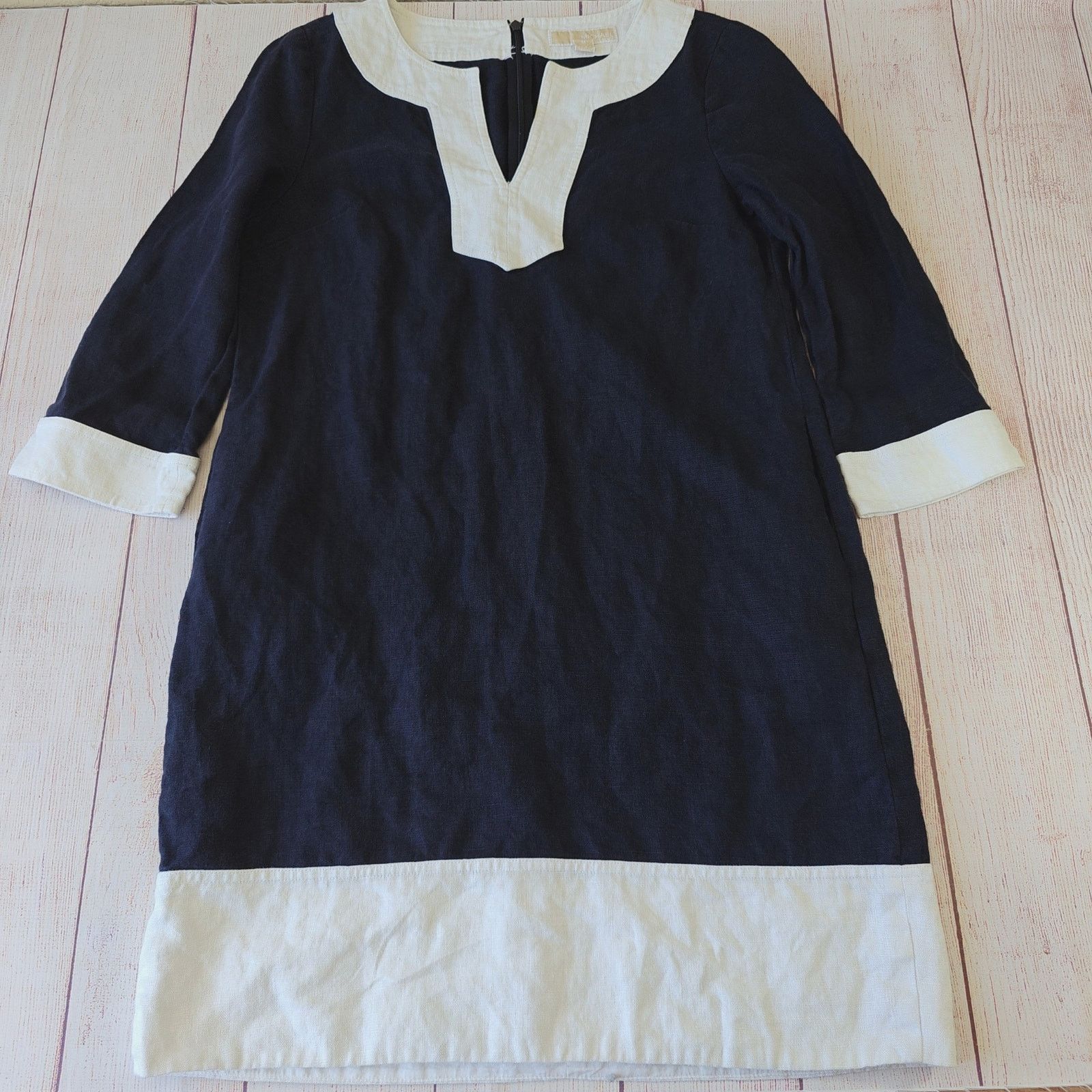 Michael Kors Michael Kors 3/4 sleeve linen shift dress sz M Size M / US 6-8 / IT 42-44 - 7 Thumbnail