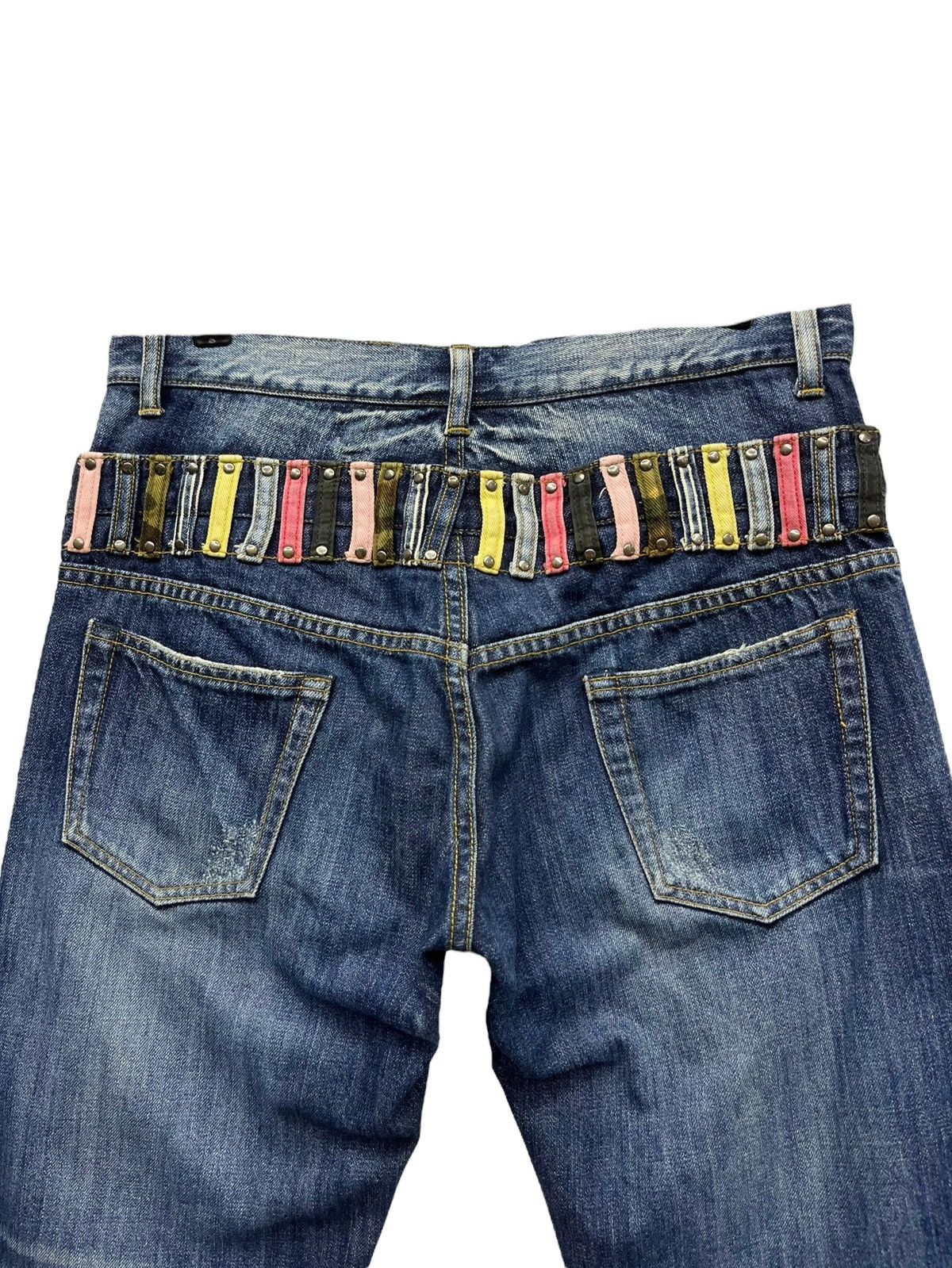 JACKROSE Vtg JACK ROSE Double Waist Distressed Ripped Slim Fit Jeans Size US 31 - 7 Thumbnail