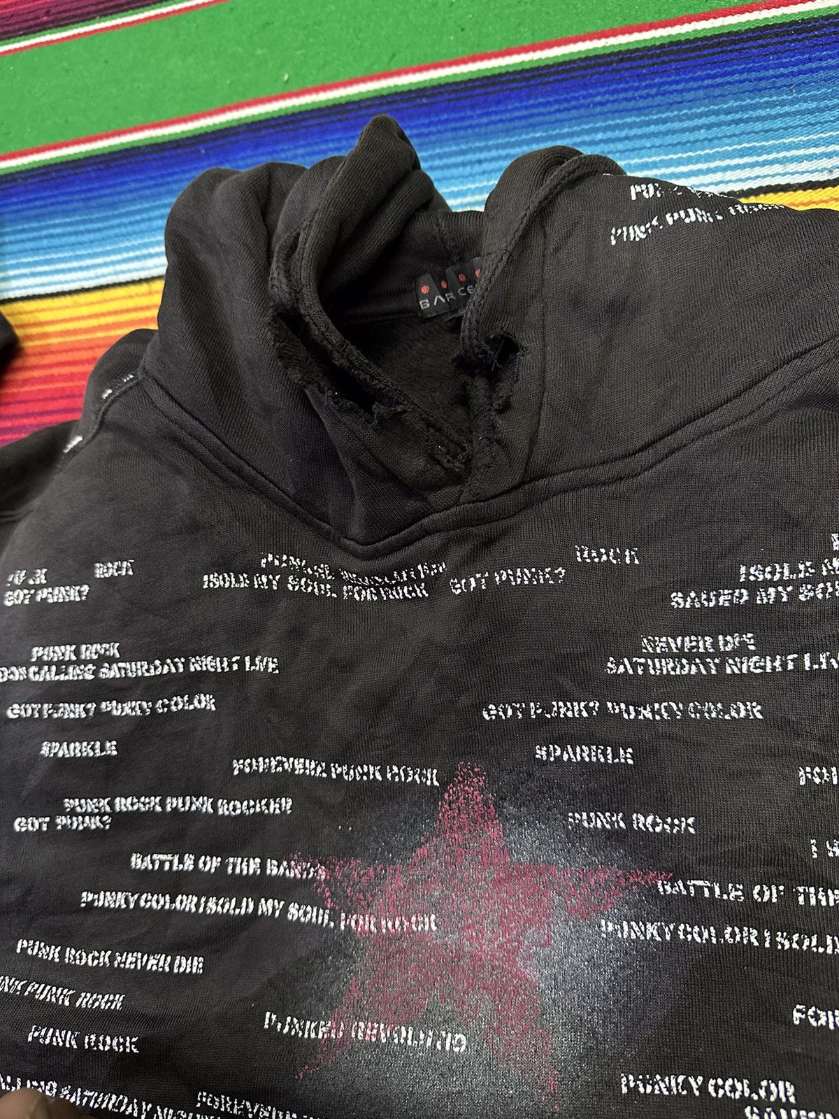 Band Tees 💥Punk Distress Hoodie💥 Distress Hoodie Punk Ovp💥 Size US XL / EU 56 / 4 - 13 Thumbnail