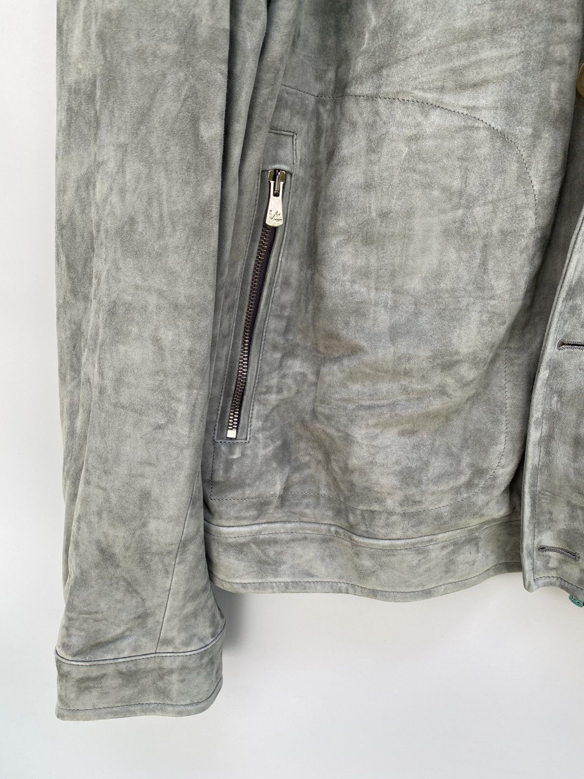 Isaia S/S 2017- Isaia- Aqualeather- Suede Leather Bomber Jacket Size US L / EU 52-54 / 3 - 9 Thumbnail