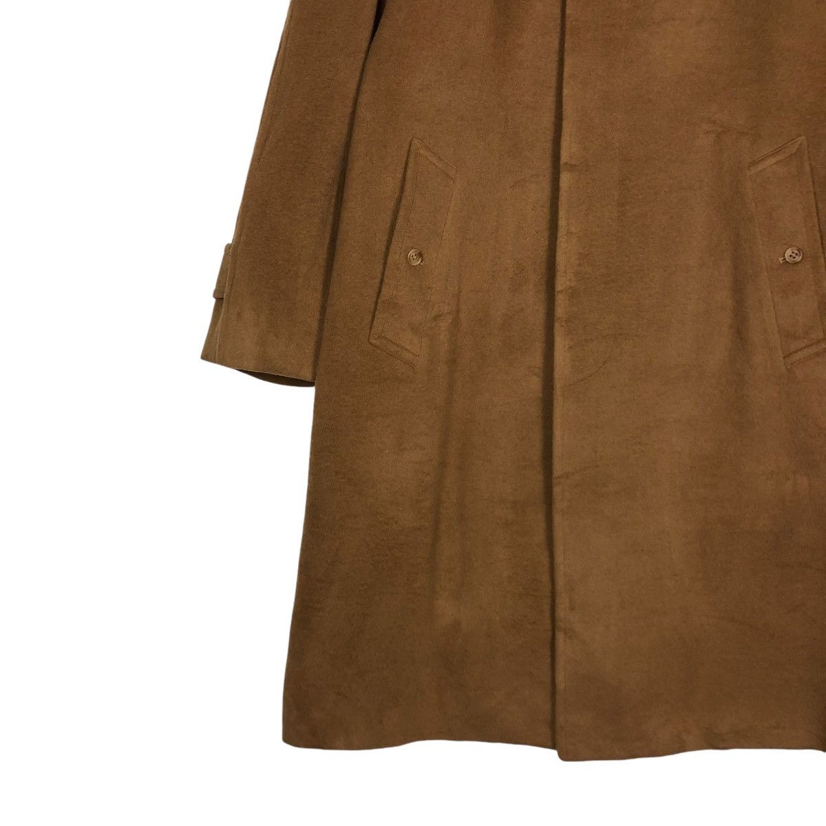 Burberry 🔥VINTAGE FLY WOOL HERRINGBONE LONG JACKET BURBERRYS Size US M / EU 48-50 / 2 - 7 Thumbnail