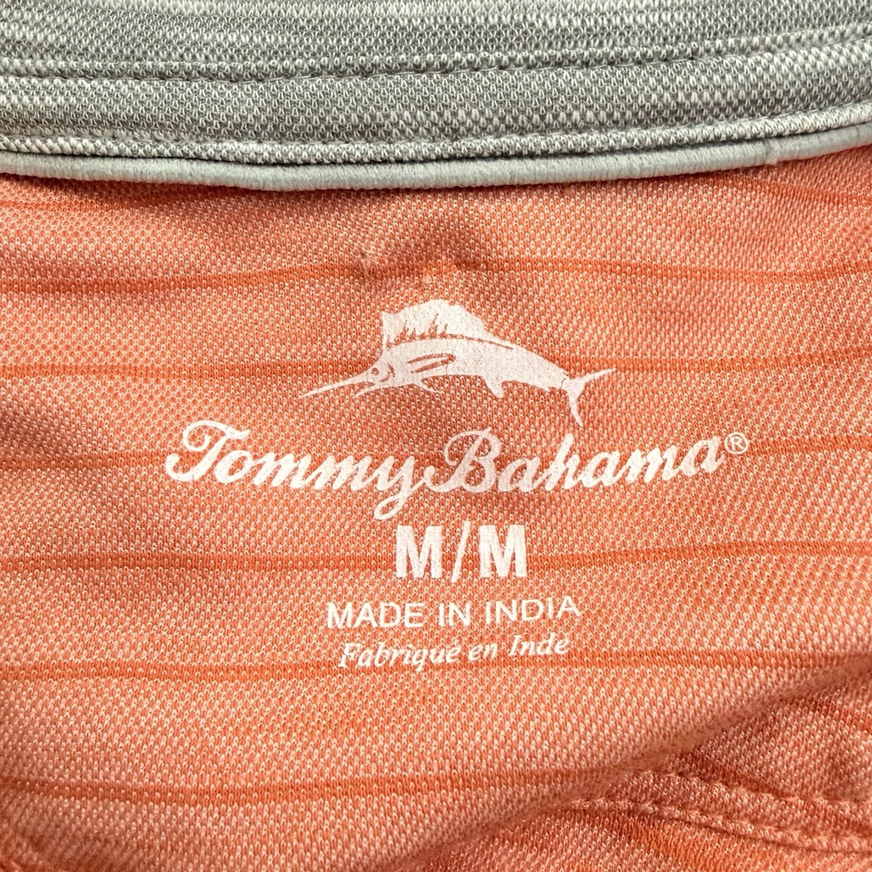 Tommy Bahama VINTAGE Tommy Bahama Polo Shirt Mens M Orange Striped Casual Polo Shirt Men M Orange Striped 90s? Size US M / EU 48-50 / 2 - 4 Thumbnail