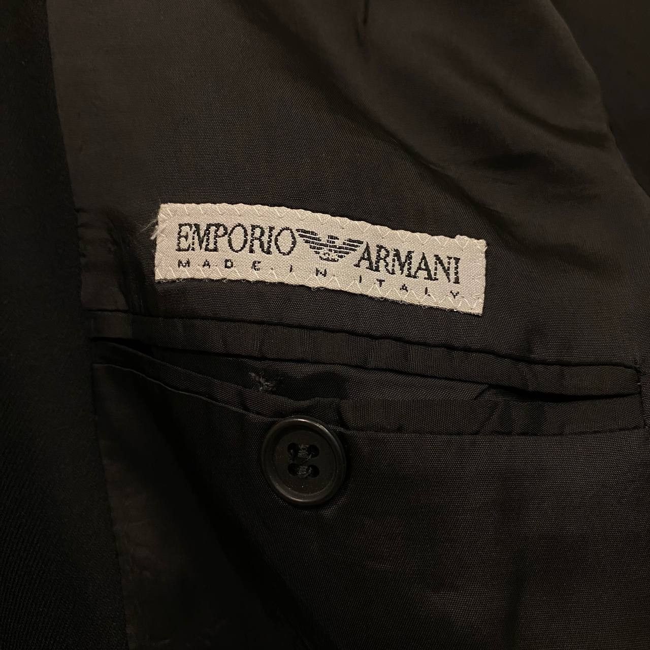 Emporio Armani Emporio Armani - 1990s Technical Wool Blazer Size 50R - 10 Thumbnail