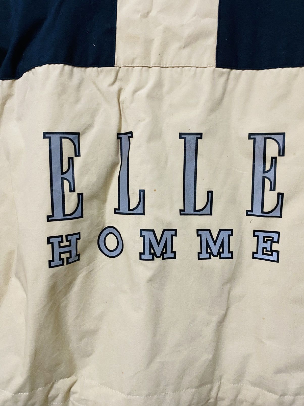Vintage Rare Vintage 90s Elle Homme Spellout Jacket Size US XL / EU 56 / 4 - 22 Thumbnail