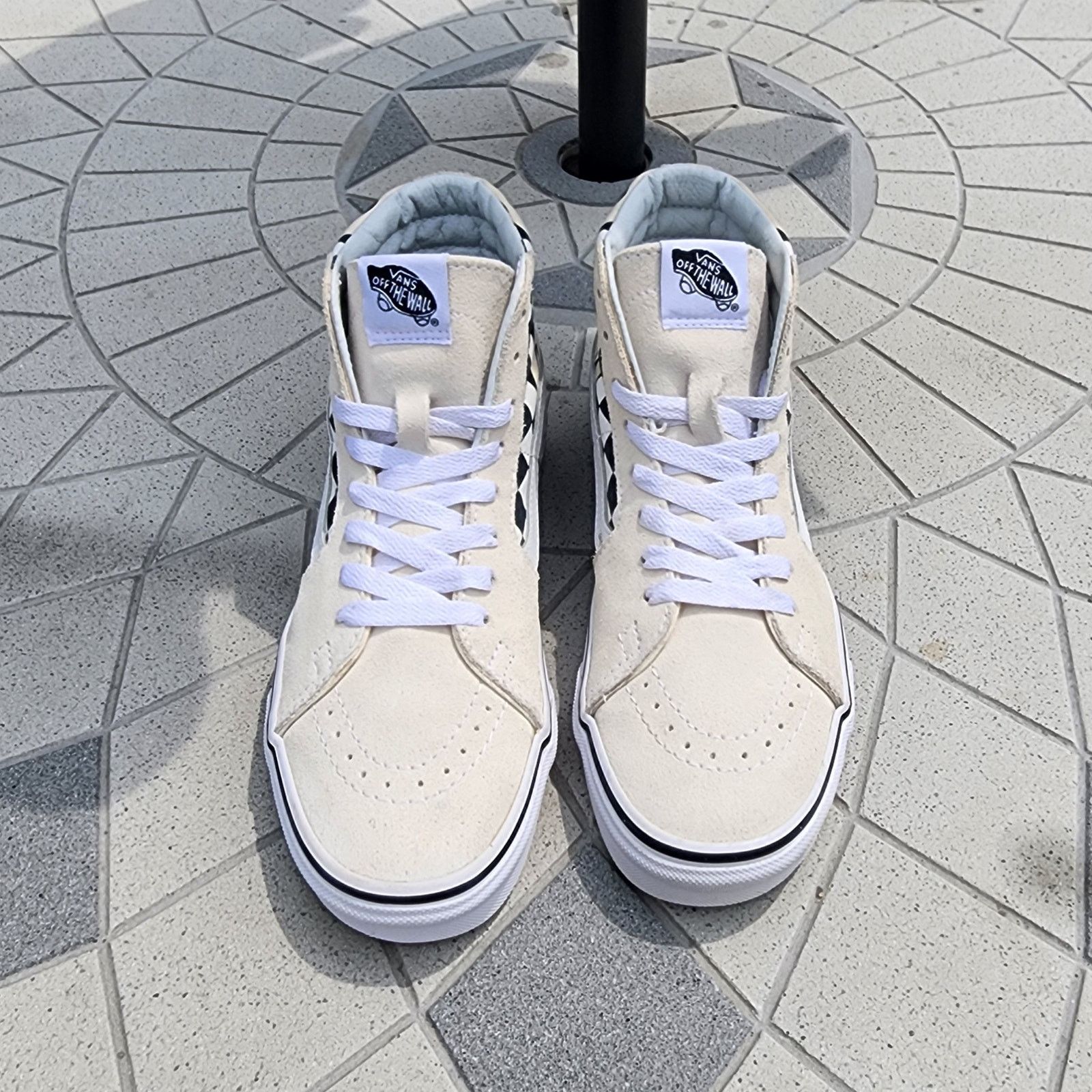 Vans Sk8-Hi Checker Flame Sneaker Classic Skate Shoes