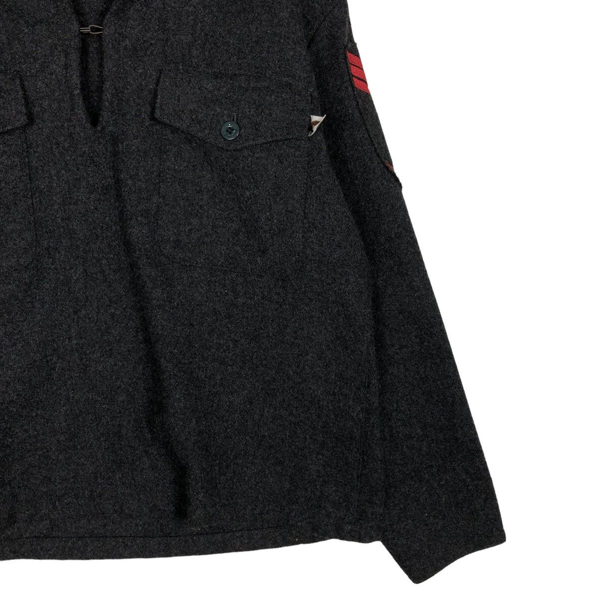 Bape 🔥VINTAGE BAPE NAVY ( NAVAL ACTION TEAM ) JACKET WOOL Size US M / EU 48-50 / 2 - 7 Thumbnail
