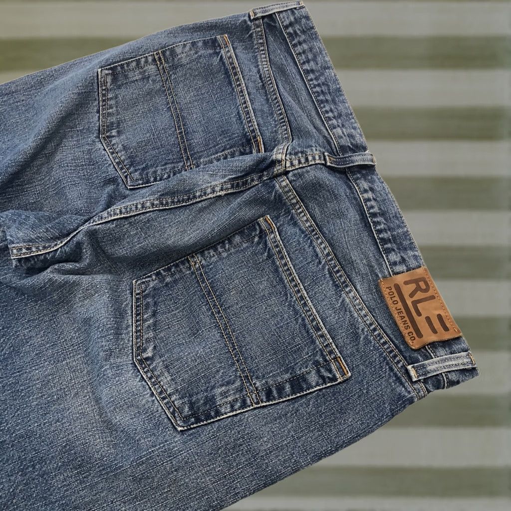 Polo Ralph Lauren VINTAGE Polo Ralph Lauren Hayden Jeans Mens 36x34 Relaxed Fit Straight Leg Blue Denim 90s Grunge Retro Polo Jeans Company Mens Jeans Size US M / EU 48-50 / 2 - 1 Thumbnail